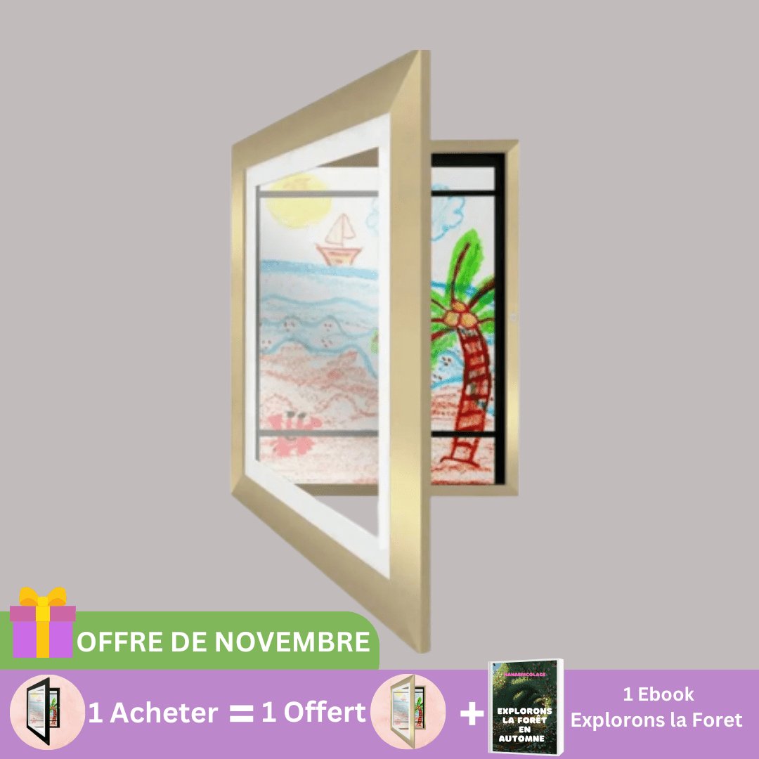 CREATICADRE™ - CADRE D'EXPOSITION DESSINS ENFANTS - NANABRICOLAGE