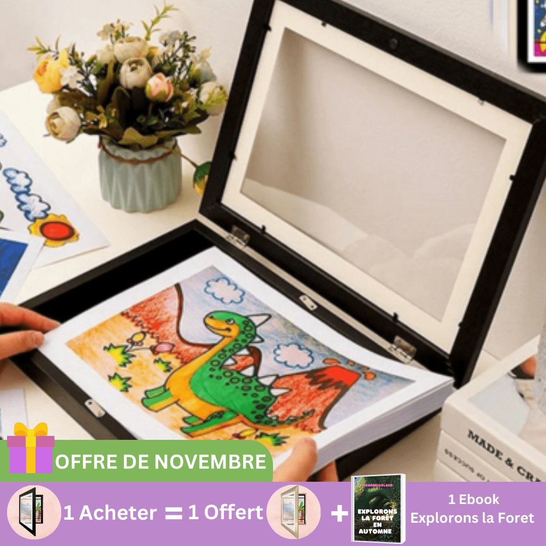 CREATICADRE™ - CADRE D'EXPOSITION DESSINS ENFANTS - NANABRICOLAGE